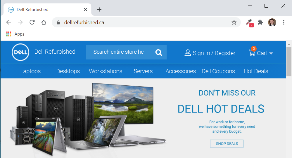 Dell Refurbished Website